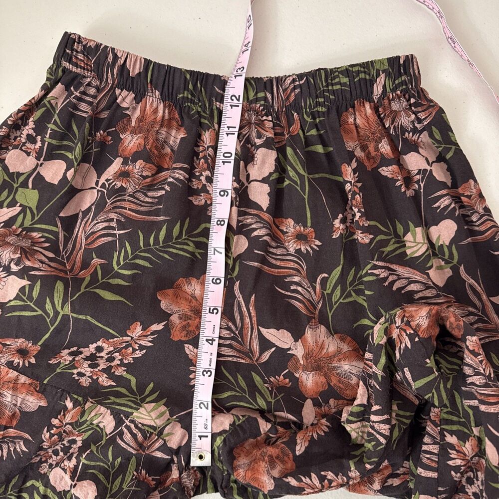 Natural Life Brown Floral Palazzo Pants Women's Size Medium - Picture 10 of 12